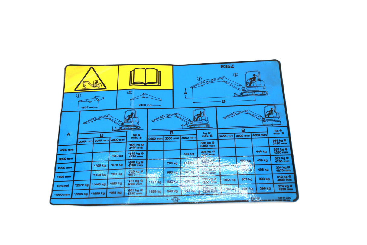 BOBCAT - 7314123 - DECAL LIFT CAPACITY