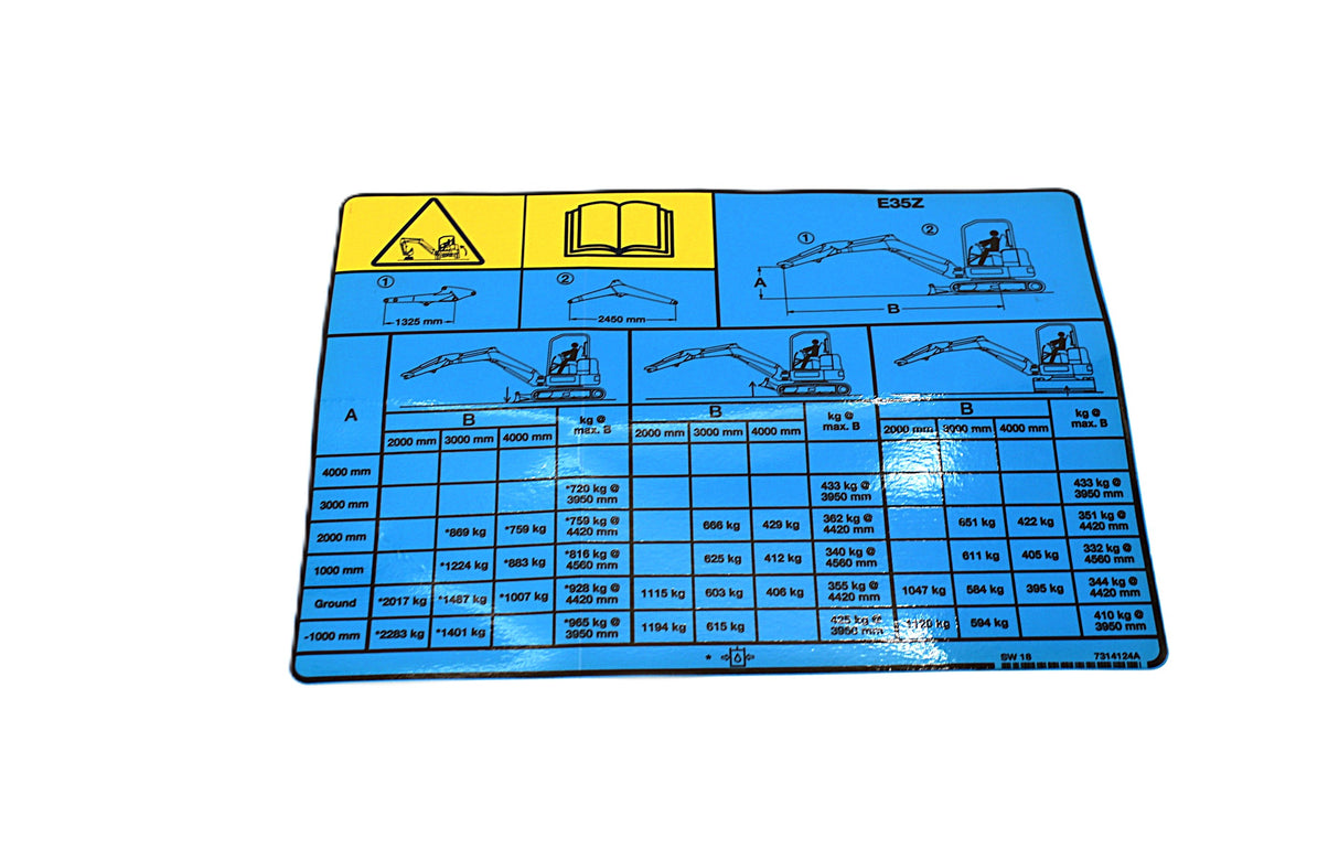 BOBCAT - 7314124 - DECAL LIFT CAPACITY