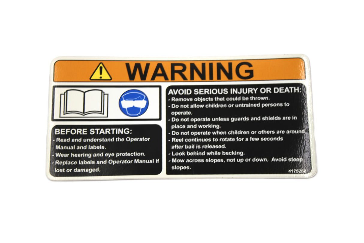 BOBCAT - 4175288 - DECAL WARNING