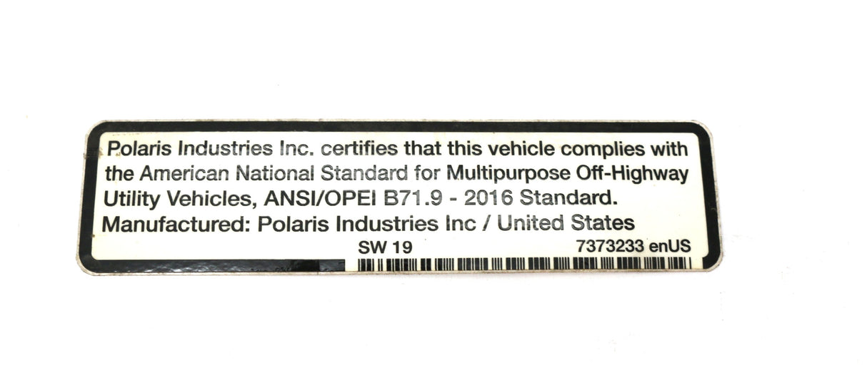 BOBCAT - 7373233ESAR - DECAL WARNING 7373233