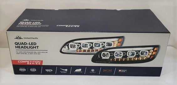 UNITED PACIFIC - 35842 - CHROME HEADLIGHT PASSENGER SIDE