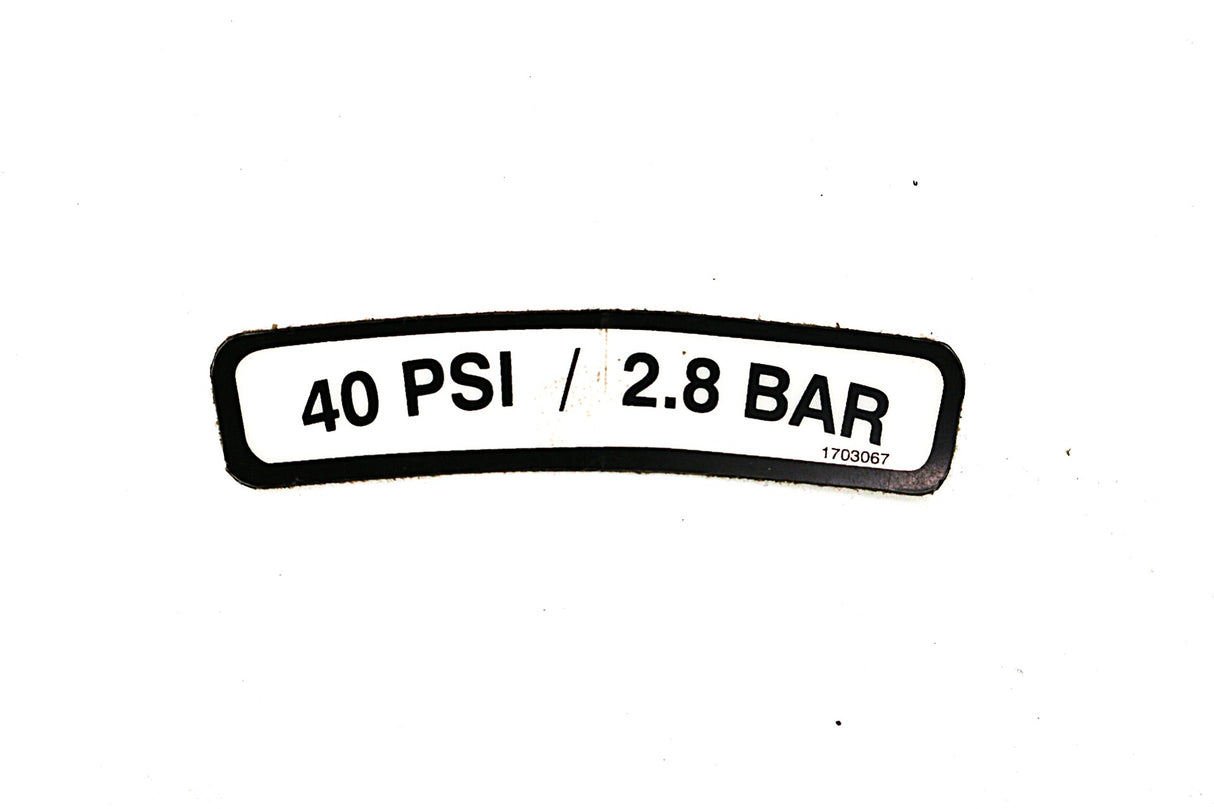 JLG - 1703067 - DECAL - (TIRE PRESSURE)