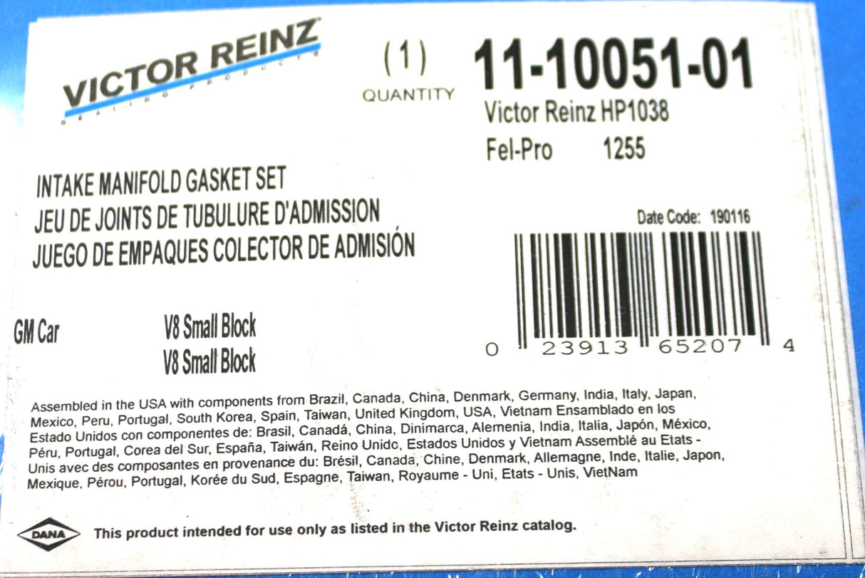 VICTOR REINZ - 11-10051-01 - GASKET SET - INTAKE MANIFOLD