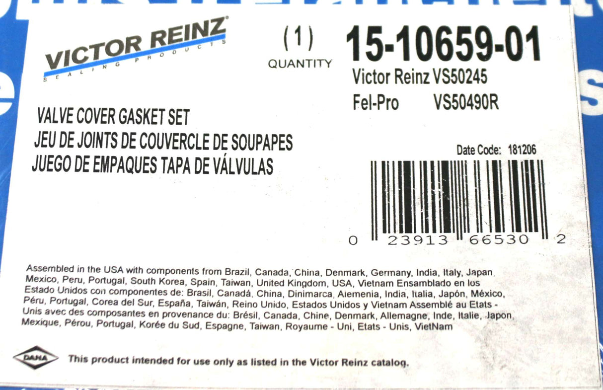 VICTOR REINZ - 15-10659-01 - GASKET SET - VALVE COVER MAHLE VS50245