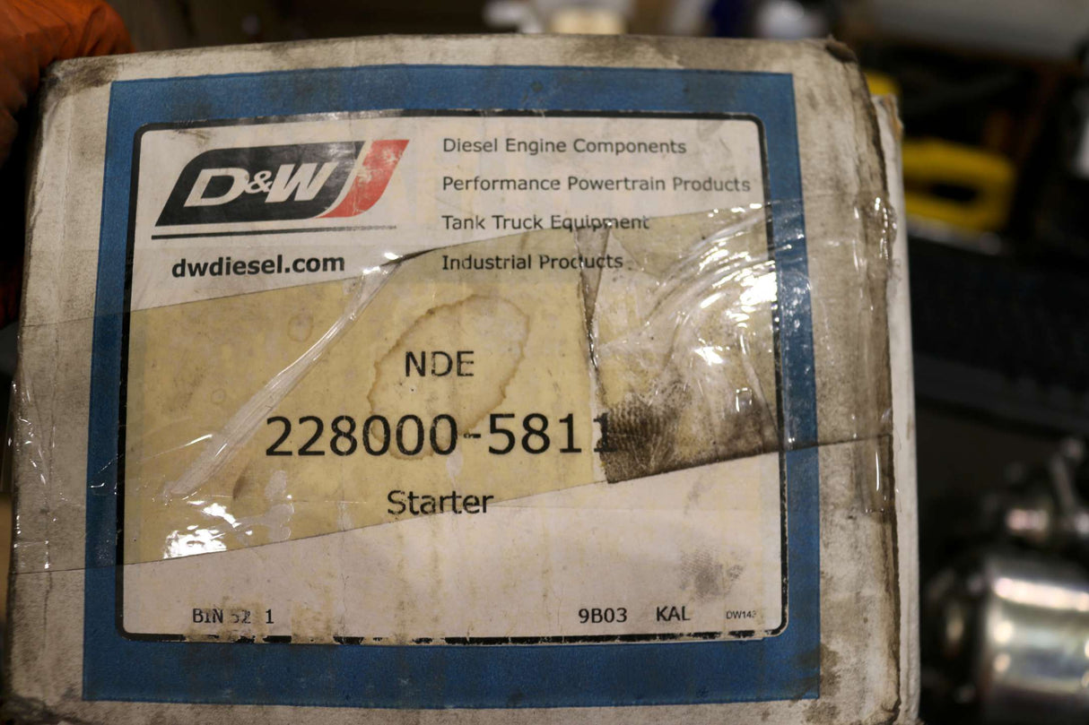 D&W DIESEL - 228000-5811 - REMAN STARTER 12V