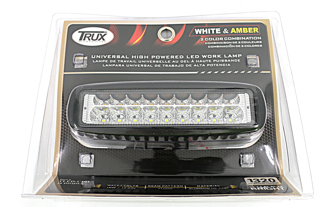 TRUX - TLED-U101 - UNIVERSAL DUAL RECT HIGH POWERED LED WORK LAMP