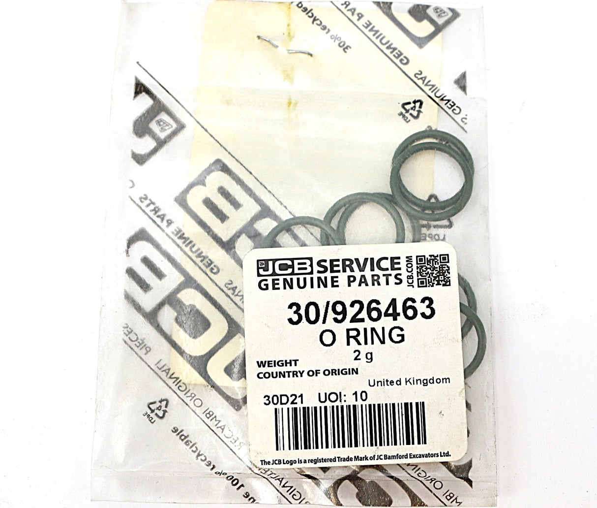 JCB - 30/926463 - O RING
