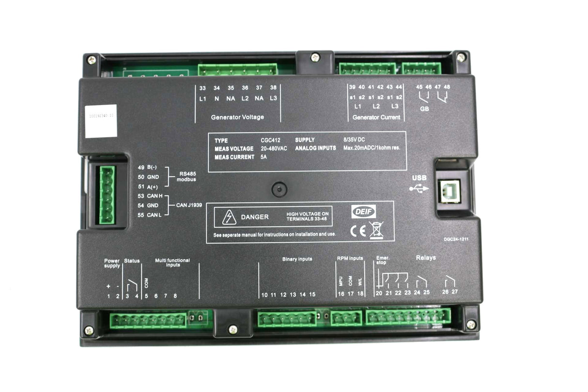 DEIF - CGC412 - CONTROLLER COMPACT GENSET