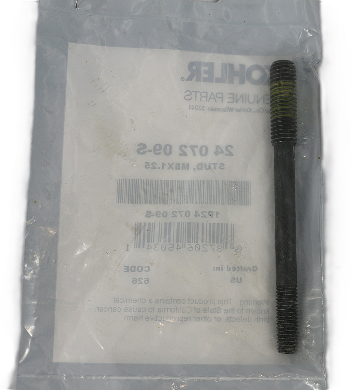 KOHLER - 24 072 09-S - STUD - M8X1.25 I