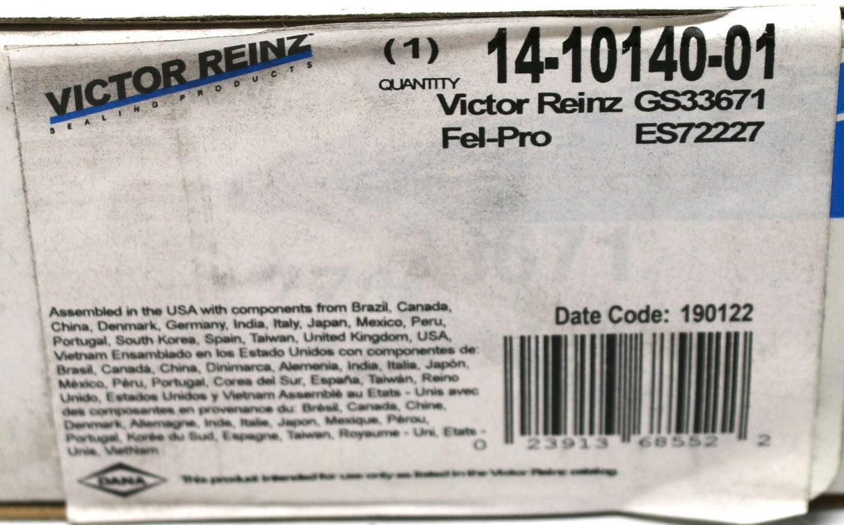 VICTOR REINZ - GS33671 - BOLT SET - ENGINE CYLINDER HEAD MAHLE GS33671