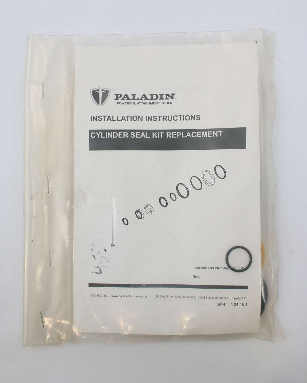 PALADIN ATTACHMENTS (STANLEY BLACK AND DECKER) - 45581 - KIT CYLINDER SEAL REPLACEMENT