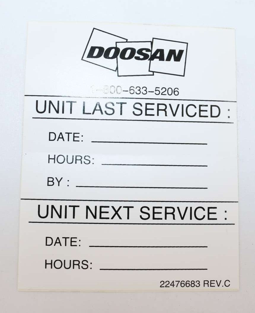BOBCAT PORTABLE POWER - 22476683 - DECAL - OIL CHANGE