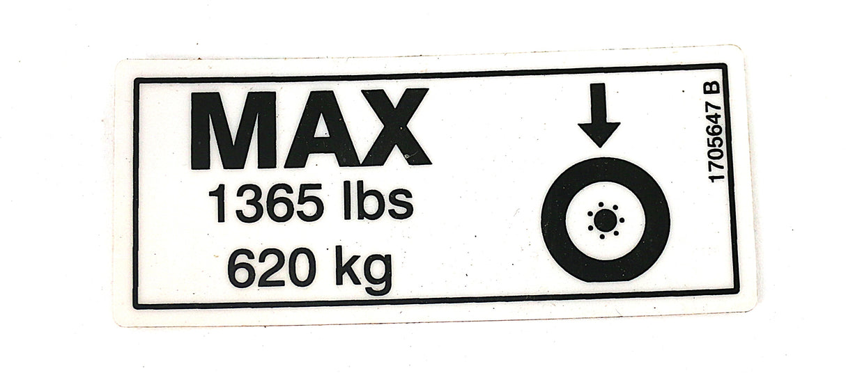 JLG - 1705647 - DECAL