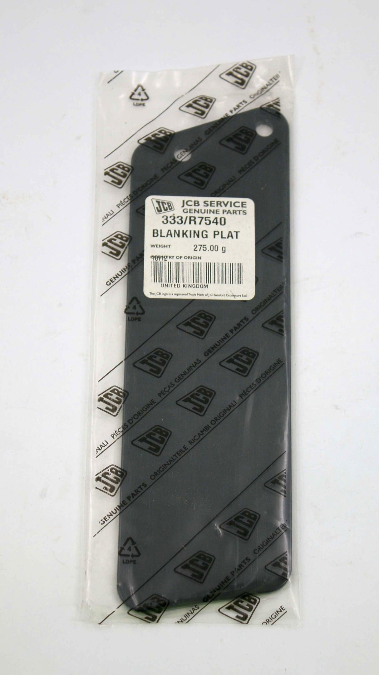 JCB - 333/R7540 - PLATE BLANKING