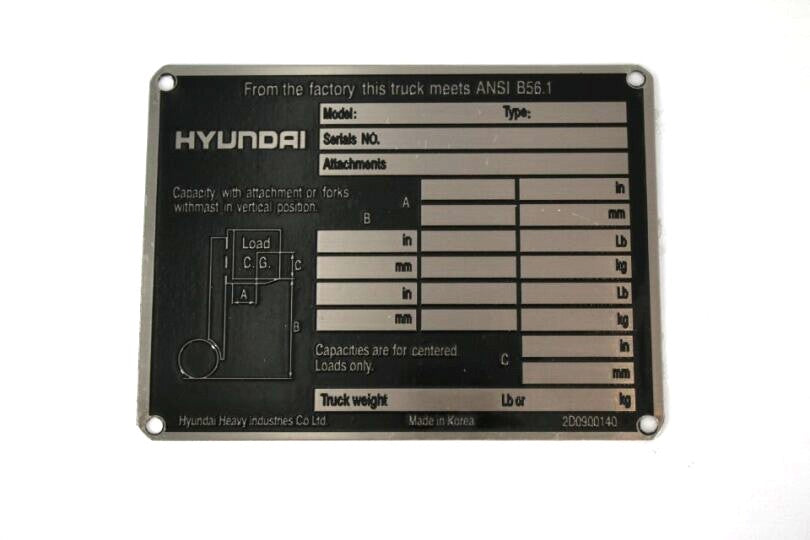 HYUNDAI - 2D0900140 - DECAL-NAME PLATE
