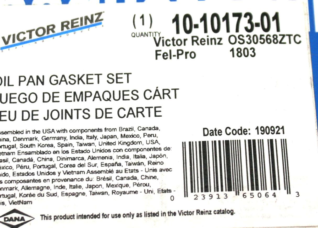 VICTOR REINZ - OS30568ZTC - GASKET - OIL PAN MAHLE OS30568ZTC