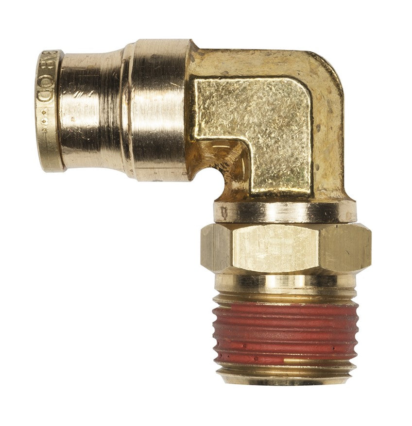 TECTRAN - PL1369-8C - FITTING ELBOW 90°SWL 1|2"TUBE PUSH X 3|8"MNPT