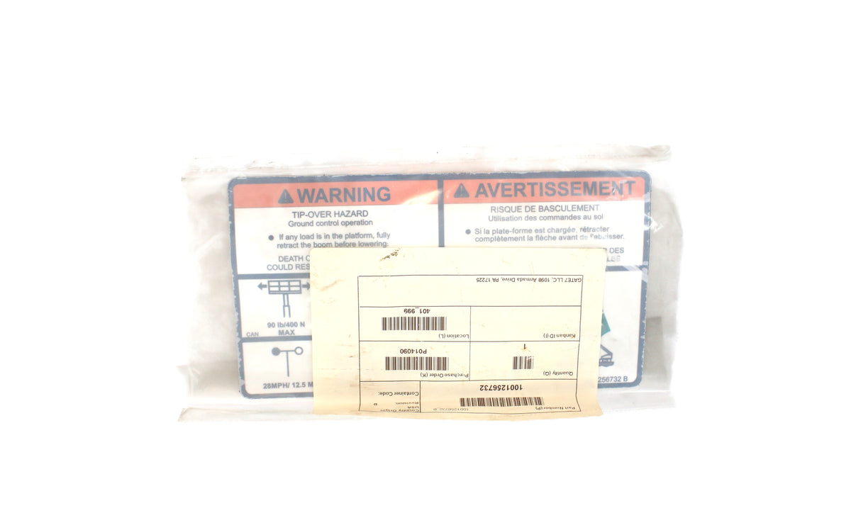 JLG - 1001256732 - DECAL - WARNING - CAP. (ENG|FRE)