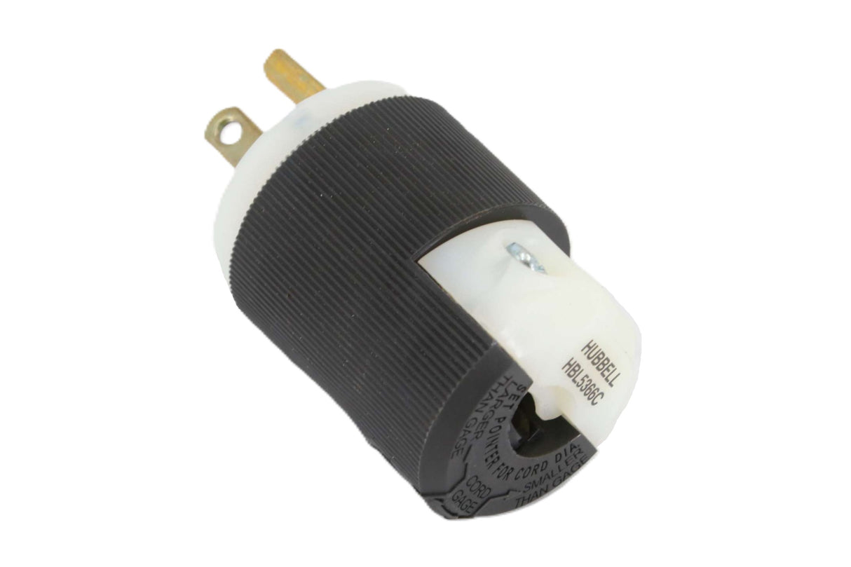 HUBBELL - HBL5366C - PLUG MALE 2 POLE 3 WIRE 20A 125V