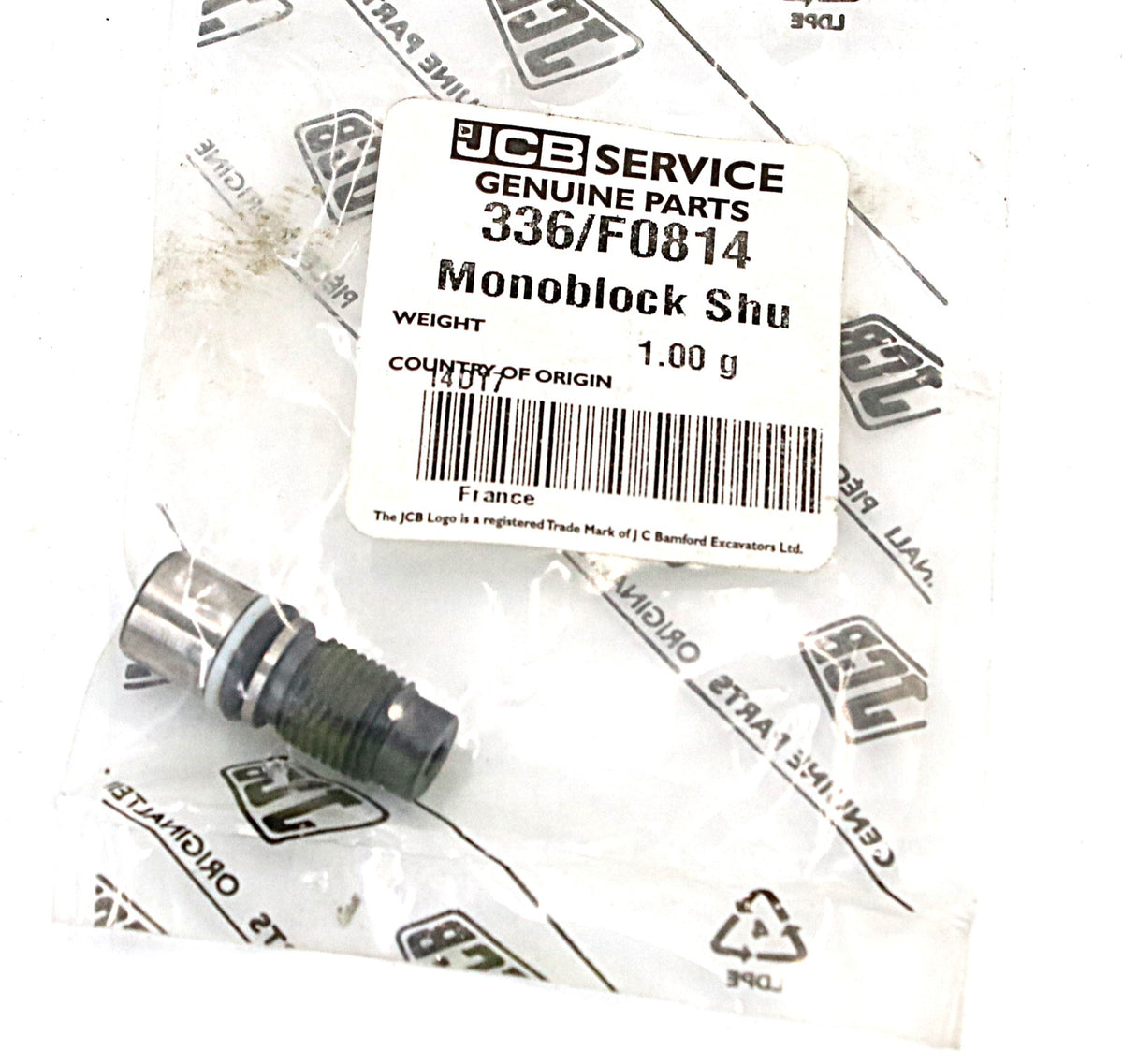 JCB - 336|F0814 - MONOBLOCK SHUTTLE VALVE