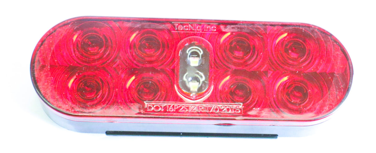 TECNIQ INC. - T70RW0A1 - 6" OVAL LAMP - RED
