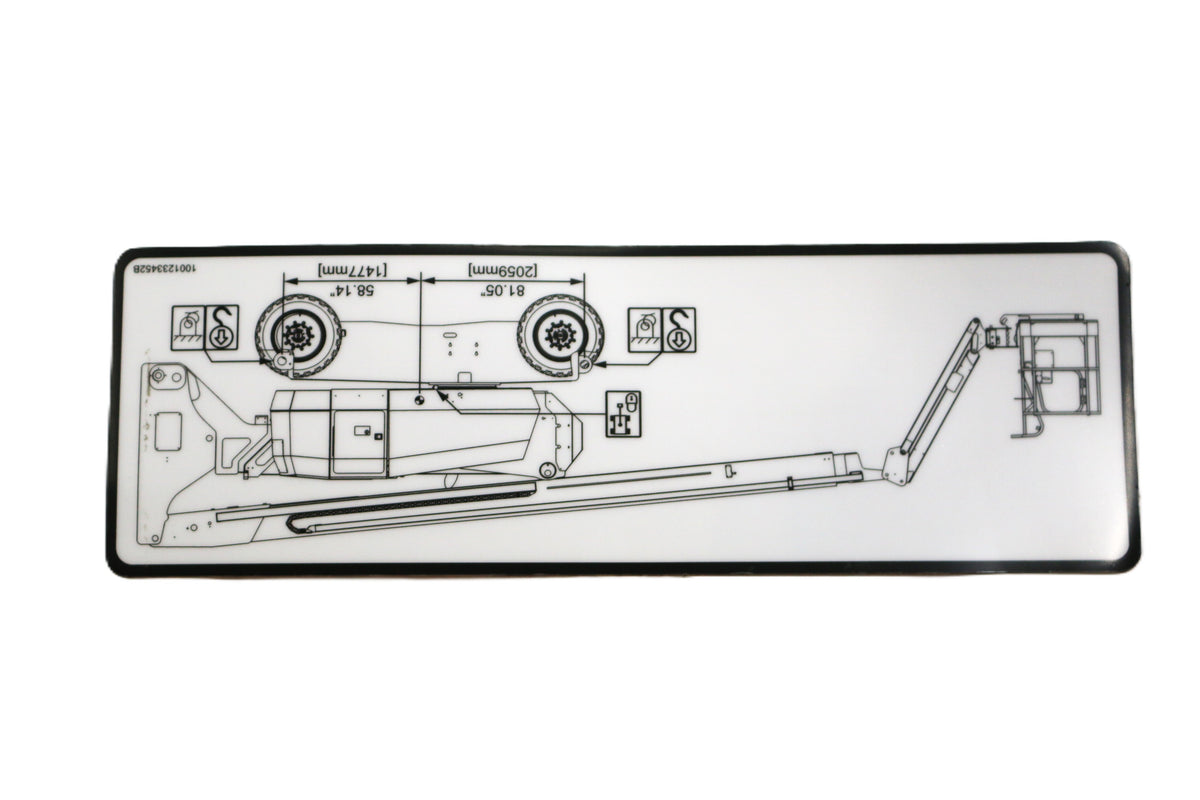 JLG - 1001233452 - DECAL - LIFTING DIAGRAM (H800AJ)