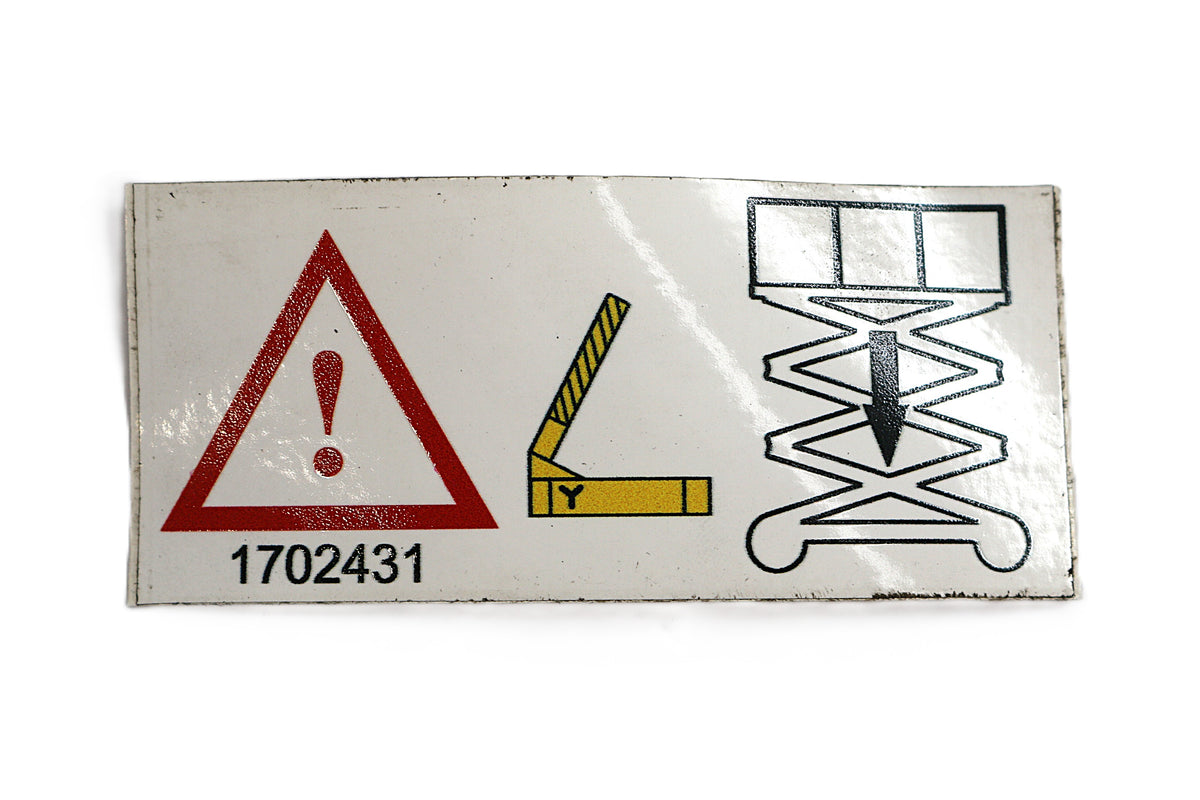 JLG - 1702431 - DECAL - (MAN DESCENT)