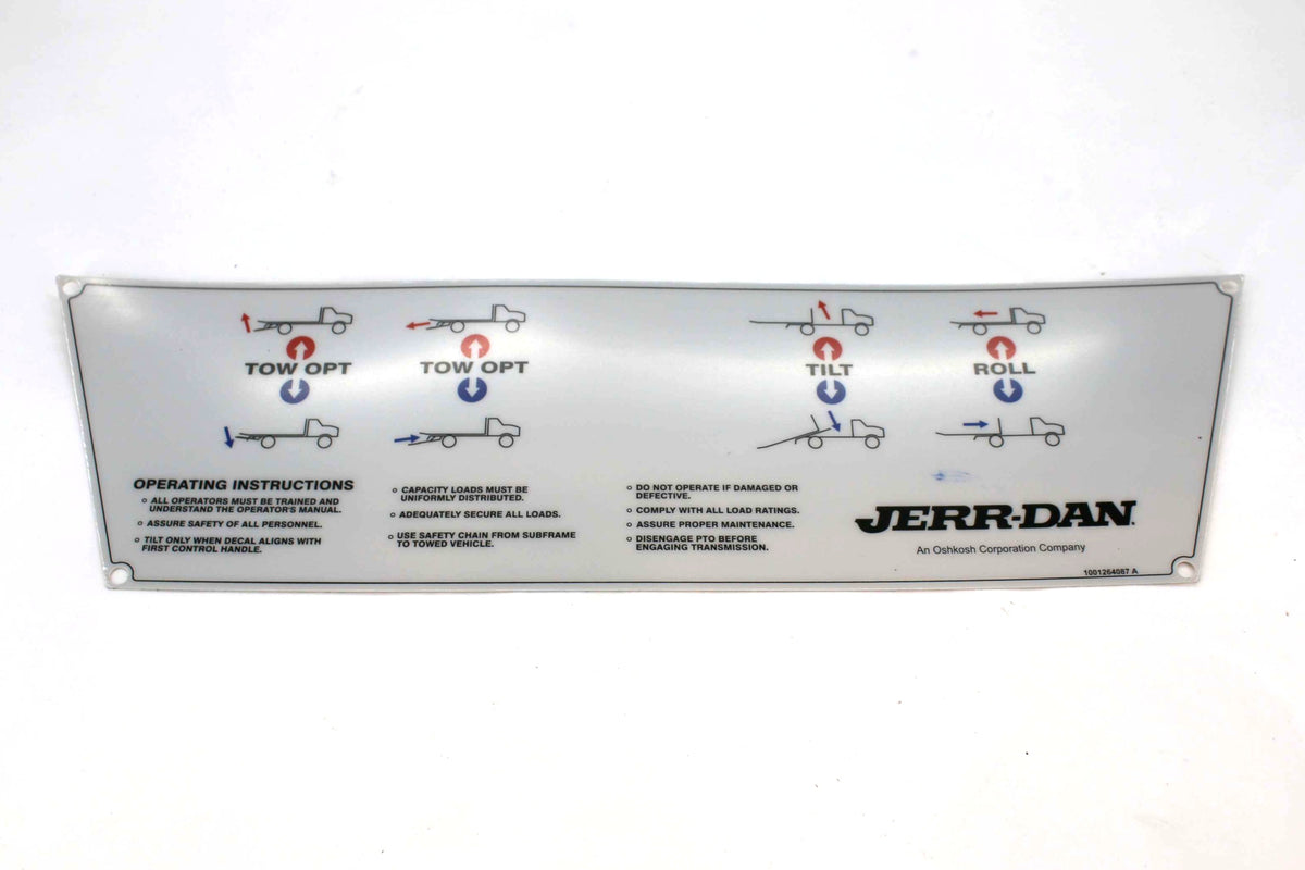 JERR-DAN - 1001264087 - DECAL CONTROL PANEL CH R