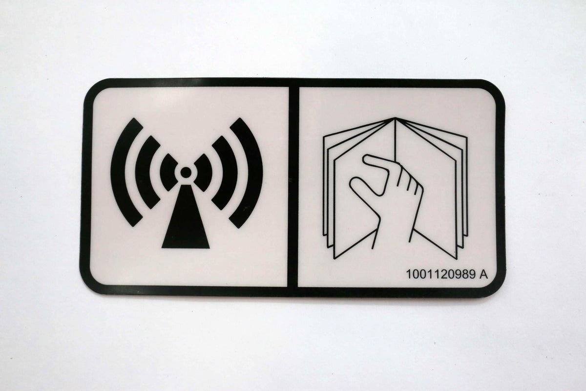 JLG - 1001120989 - DECALRADIO FREQUENCY