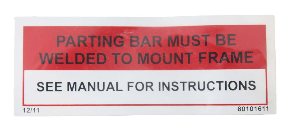 WALTCO - WAL80101611 - WELD PARTING BAR DECAL