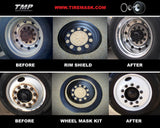 TM PRODUCTS ­-­ TMP04540 ­-­ 24.5" Wheel Mask Kit - (8) Tire Masks + (8) Rim Shields, Reusable