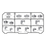 HOSEBOX ­-­ HBE2029-001 ­-­ VARIETY FITTINGS PACK (MOST COMMON JIC, FACE SEAL AND NPT FITTINGS)