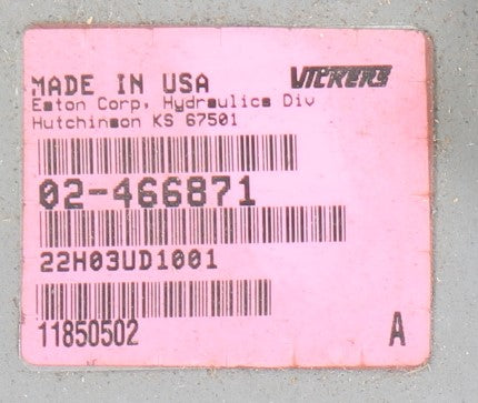 VICKERS  ­-­ 02-466871 ­-­ HYDRAULIC PUMP ASM: TANDEM AXIAL PISTON &GEAR PUMP