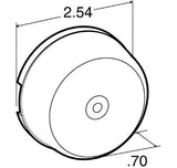 TRUCK-LITE ­-­ 10204Y ­-­ YELLOW  MARKER CLEARANCE LIGHT  24V  PC  PL-10