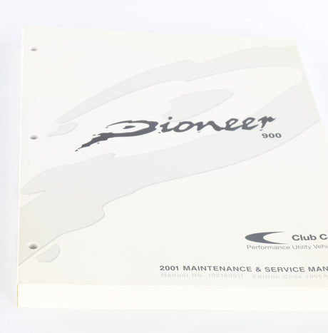 CLUB CAR ­-­ 102190011 ­-­ MAINTENANCE-SERVICE MANUAL FT01 PIONEER 900