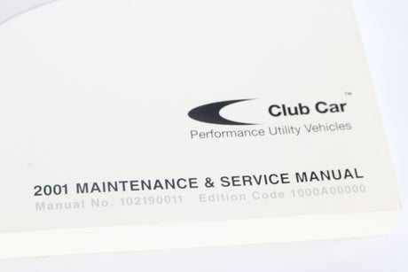 CLUB CAR ­-­ 102190011 ­-­ MAINTENANCE-SERVICE MANUAL FT01 PIONEER 900