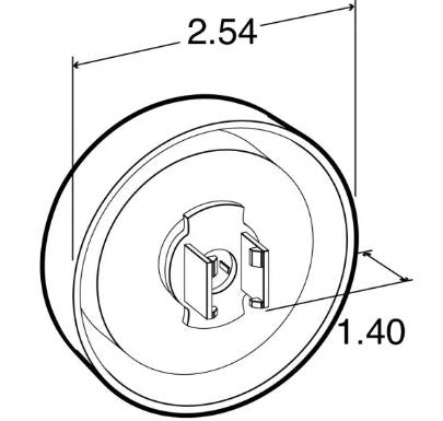 TRUCK-LITE ­-­ 10250R3 ­-­ ROUND LED MARKER CLEARANCE LIGHT P2 12V