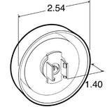 TRUCK-LITE ­-­ 10250R3 ­-­ ROUND LED MARKER CLEARANCE LIGHT P2 12V