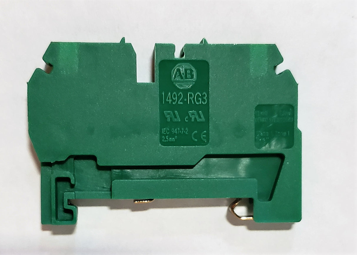 ALLEN-BRADLEY ­-­ 1492-RG3 ­-­ TERMINAL BLOCK  GREEN 2 WIRE