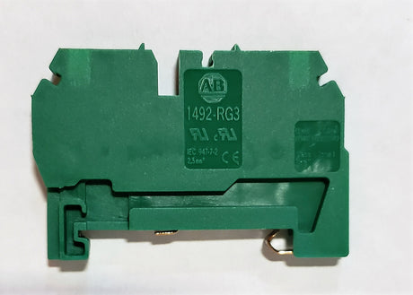 ALLEN-BRADLEY ­-­ 1492-RG3 ­-­ TERMINAL BLOCK  GREEN 2 WIRE