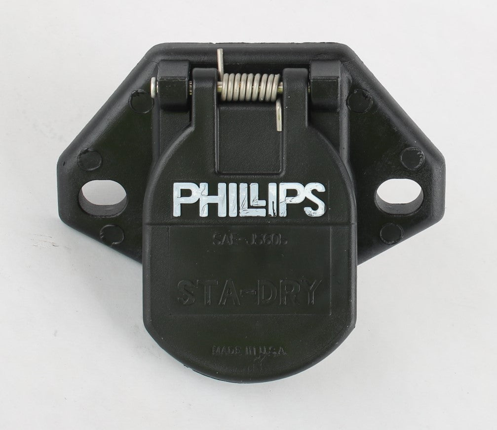 PHILLIPS ­-­ 16-720B ­-­ RECEPTACLE - STA-DRY SOCKET  7 PINS  2 HOLE