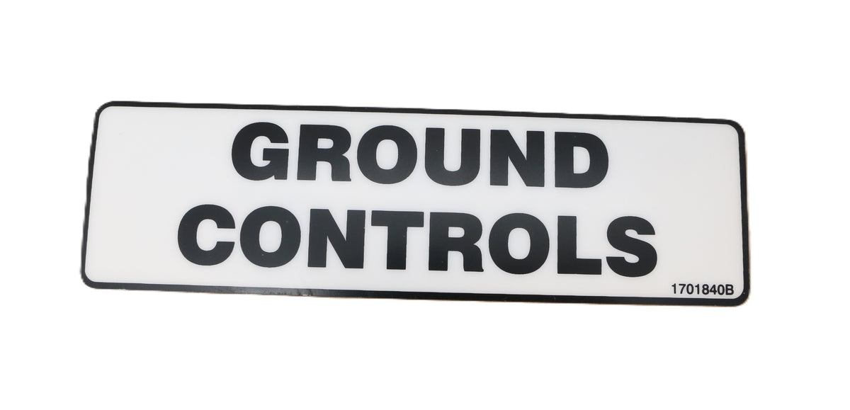 JLG - 1701840 - DECAL  GRNDEMER CONT