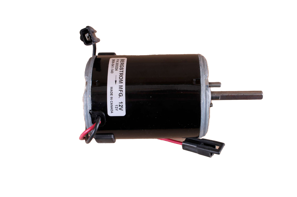 BERGSTROM ­-­ 203224 ­-­ 12V SINGLE BLOWER MOTOR 5/16"D  1 SPEED  2 WIRE