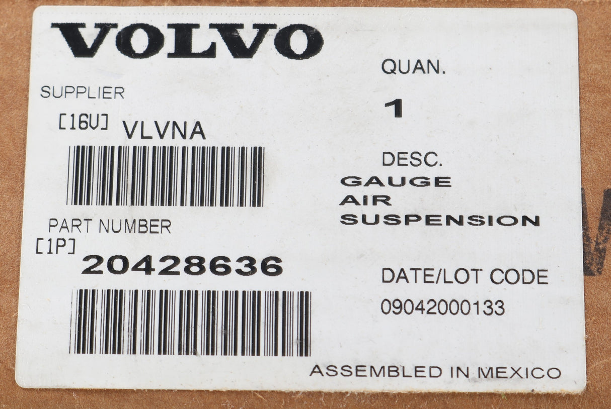 VOLVO ­-­ 20428636 ­-­ PRESSURE GAUGE