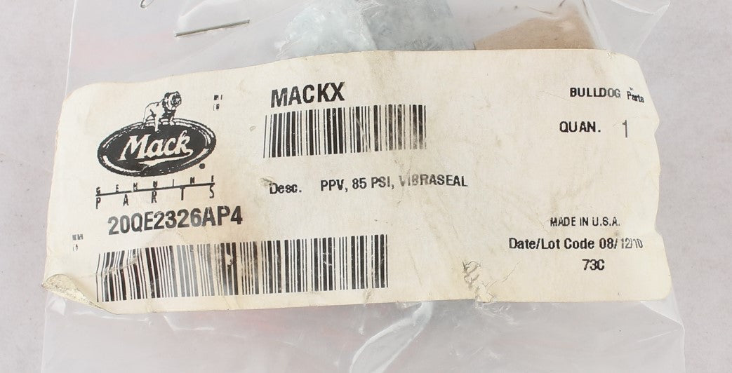 MACK ­-­ 20QE2326AP4 ­-­ PRESSURE PROTECT VALVE (PPV)  85 PSI  VIBRASEAL