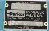 PARKER ­-­ 21104-5401-0200 ­-­ DIRECTIONAL VALVE 6000 PSI CYCLE DC VOLTS 12
