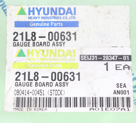 HYUNDAI - 21L8-00631 - GAUGE BOARD ASSEMBLY