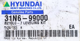 HYUNDAI ­-­ 31N6-99000 ­-­ EXCAVATOR R210LC-7 LEVELING KIT