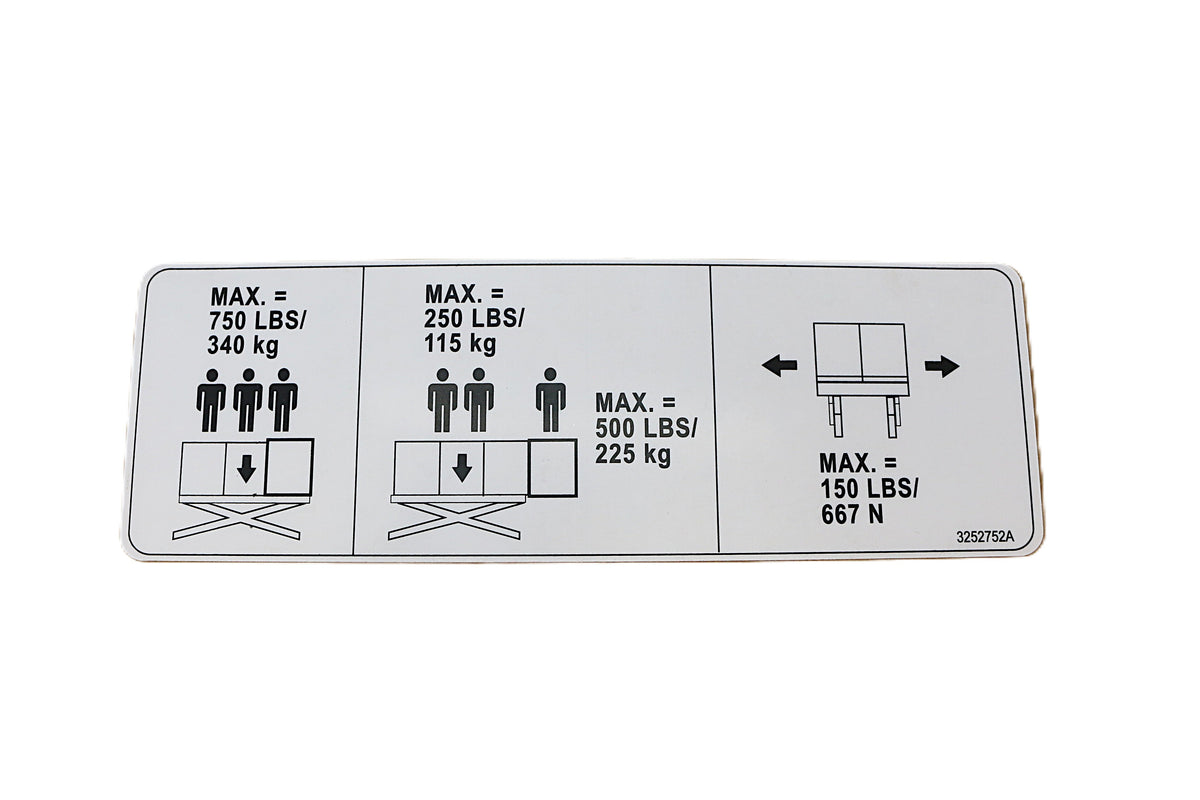 JLG - 3252752 - DECAL