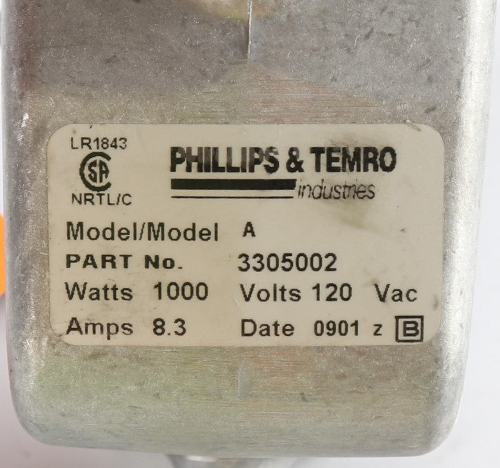 PHILLIPS & TEMRO ­-­ 3305002 ­-­ TANK HEATER